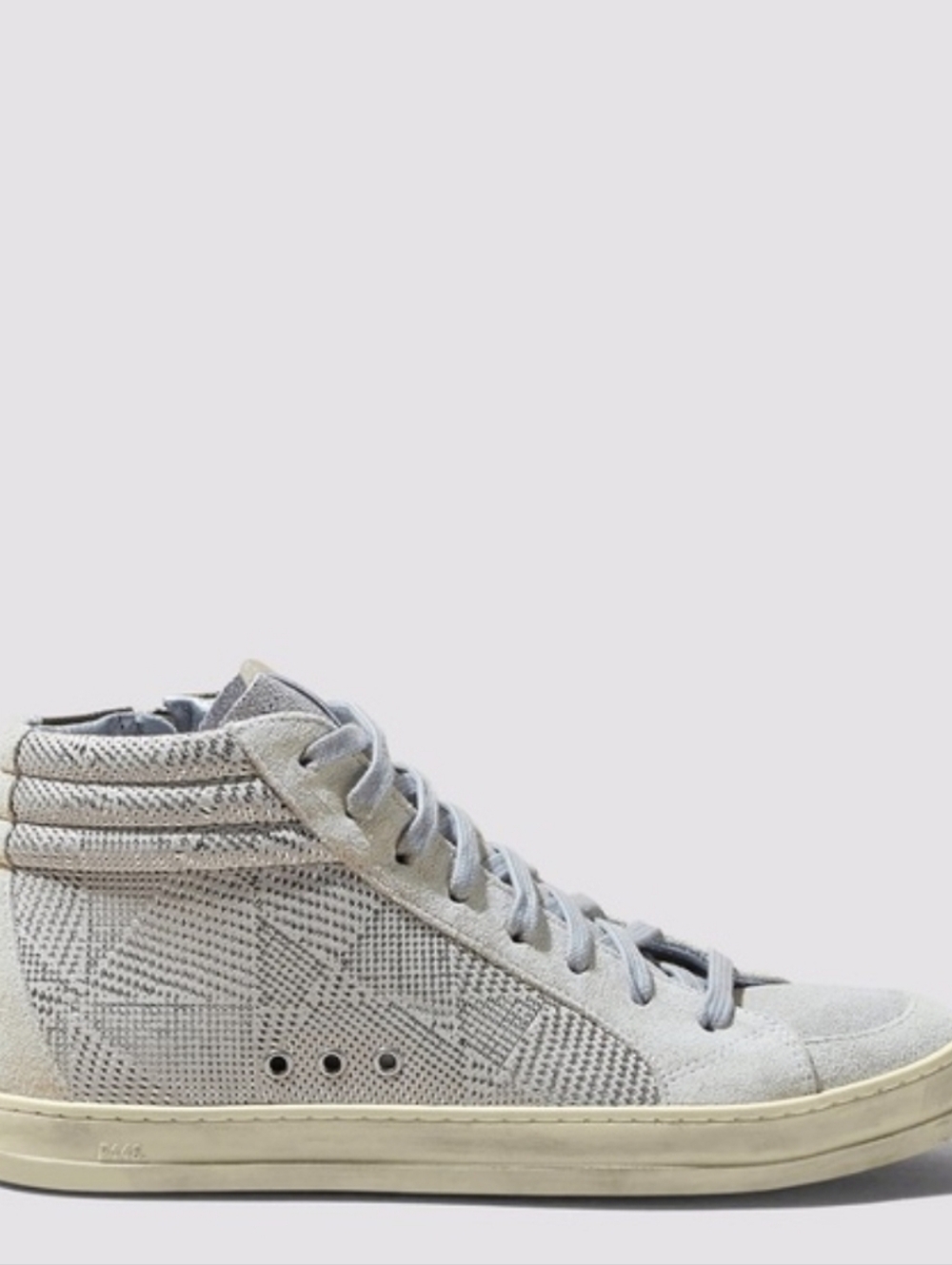P448 Skate high-top sneakers in a silver Prisma colorway Size 39